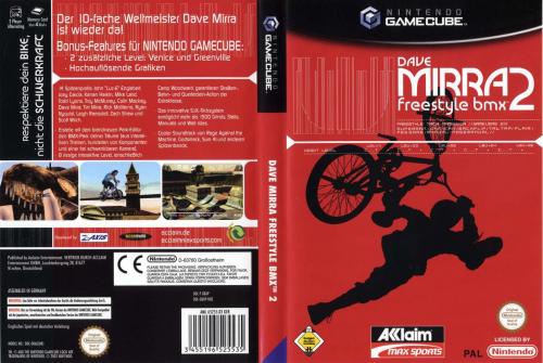 Dave Mirra Freestyle BMX 2 (Europe) Cover - Click for full size image
